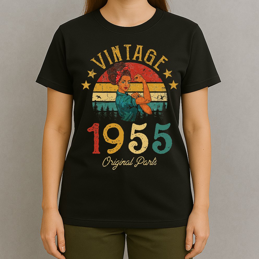 Vintage 1955 Made In 1955 67th Birthday Women 67 Years Old T-Shirt