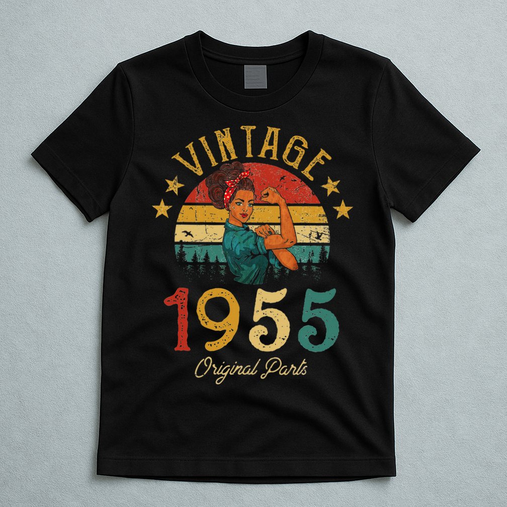 Vintage 1955 Made In 1955 67th Birthday Women 67 Years Old T-Shirt