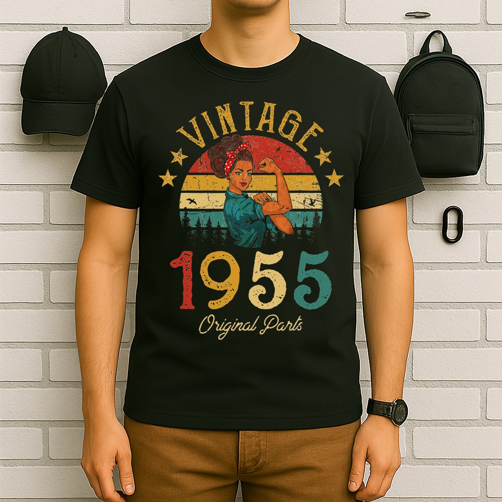 Vintage 1955 Made In 1955 67th Birthday Women 67 Years Old T-Shirt