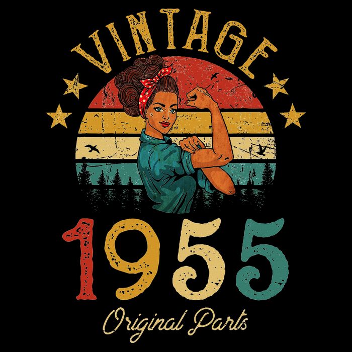 Vintage 1955 Made In 1955 67th Birthday Women 67 Years Old T-Shirt