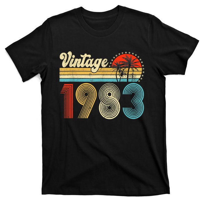 Vintage 1983 Made In 1983 40th Birthday Gift 40 Year Old T-Shirt