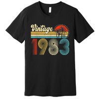 Vintage 1983 Made In 1983 40th Birthday Gift 40 Year Old Premium T-Shirt