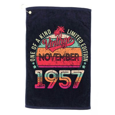 Vintage 1957 November Birthday 65 Years Old Golf Towel