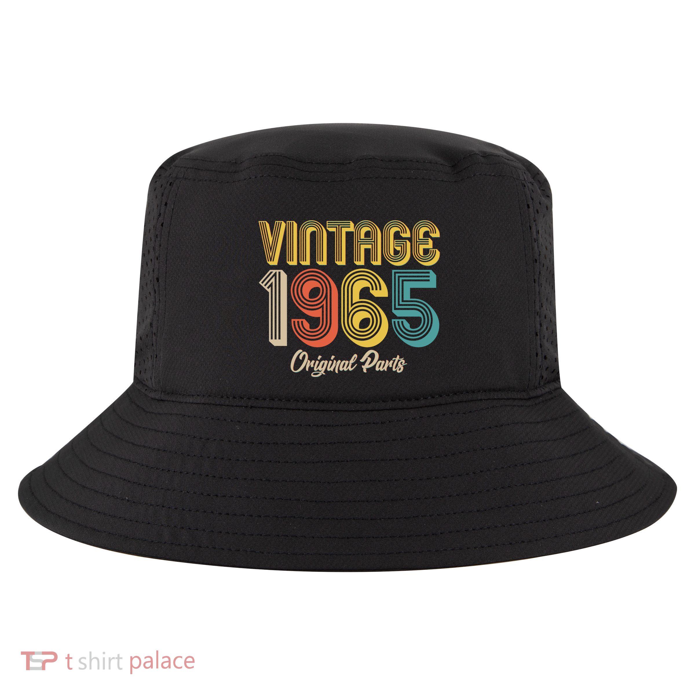 Vintage 1965 Original Parts 60th Birthday Cool Comfort Performance Bucket Hat