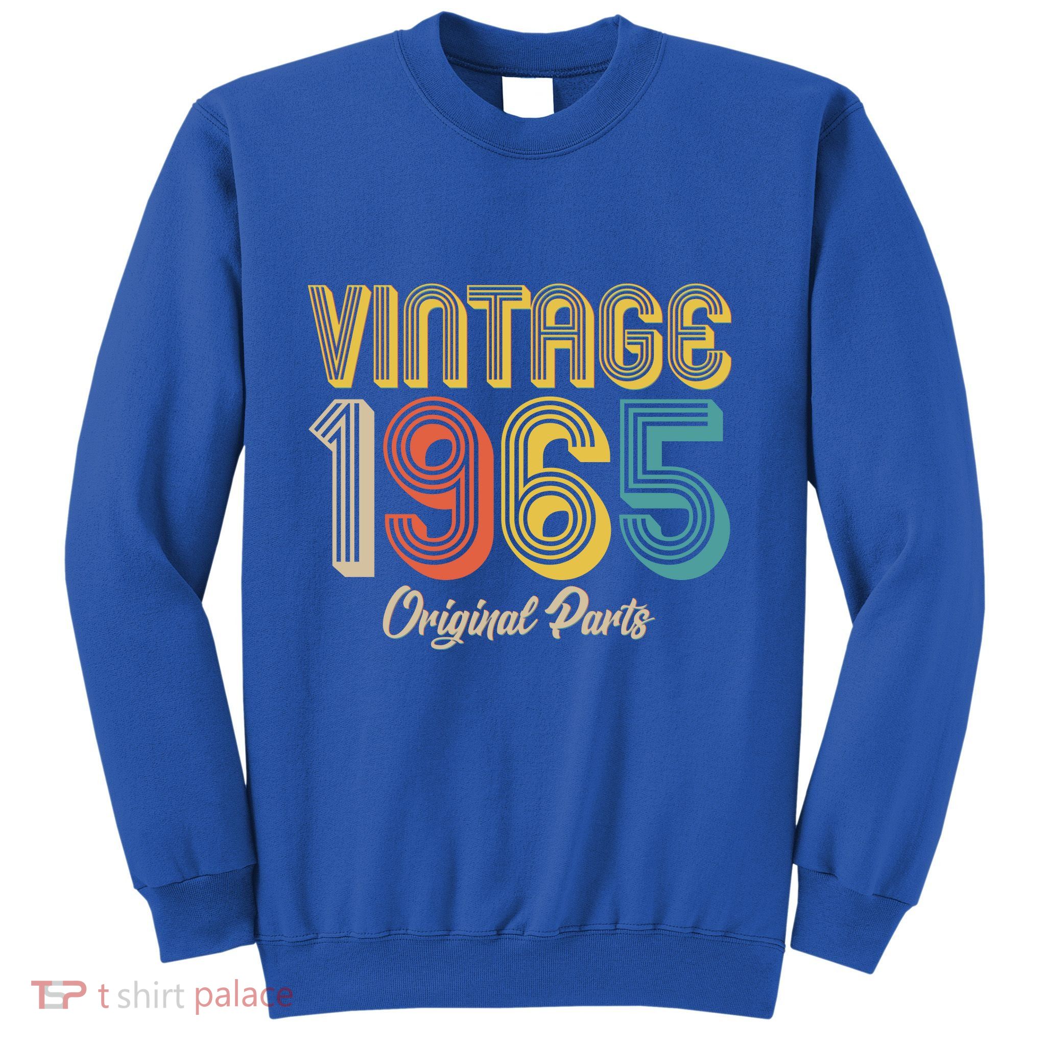Vintage 1965 Original Parts 60th Birthday Sweatshirt