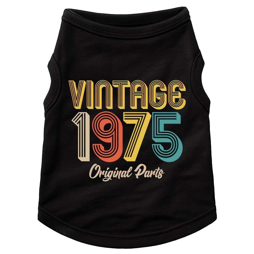 Vintage 1975 Original Parts 50th Birthday Doggie Tank