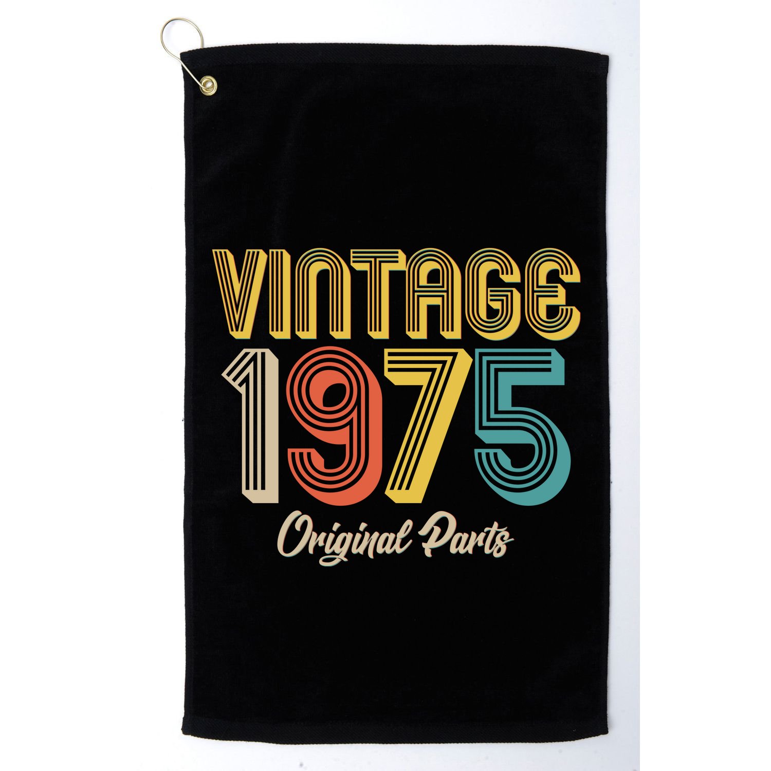 Vintage 1975 Original Parts 50th Birthday Golf Towel