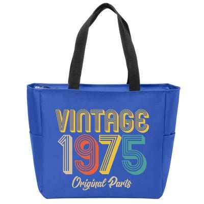 Vintage 1975 Original Parts 50th Birthday Zip Tote Bag