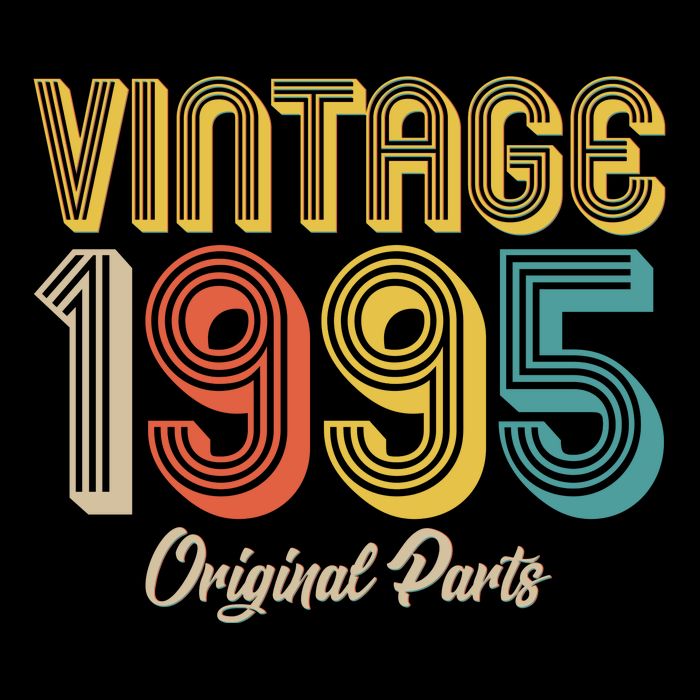 Vintage 1995 Original Parts 30th Birthday Bucket Hat