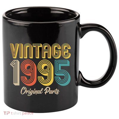 Vintage 1995 Original Parts 30th Birthday 11oz C Handle Ceramic Mug