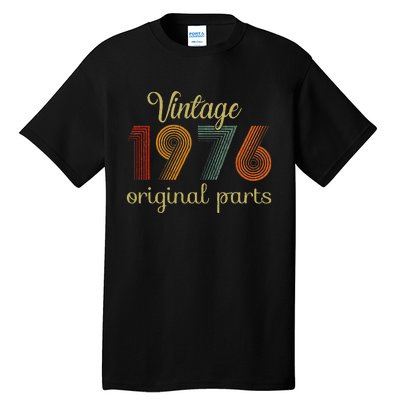 Vintage 1976 Original Parts 48 Years Old 48th Birthday Retro Tall T-Shirt