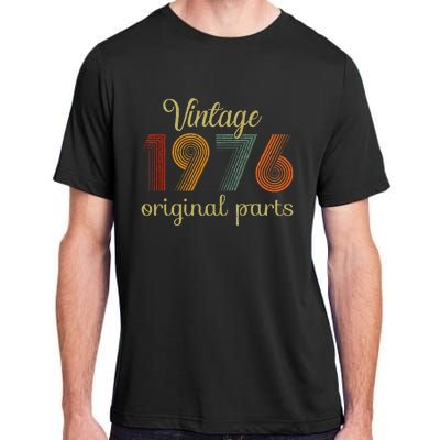 Vintage 1976 Original Parts 48 Years Old 48th Birthday Retro Adult ChromaSoft Performance T-Shirt