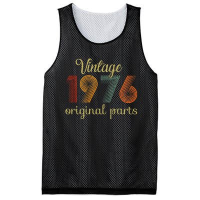 Vintage 1976 Original Parts 48 Years Old 48th Birthday Retro Mesh Reversible Basketball Jersey Tank