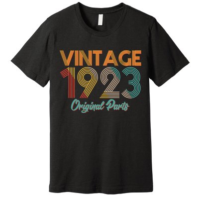 Vintage 1923 Original Parts 100th Birthday Premium T-Shirt