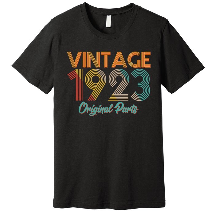 Vintage 1923 Original Parts 100th Birthday Premium T-Shirt