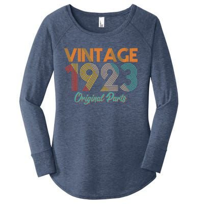 Vintage 1923 Original Parts 100th Birthday Women's Perfect Tri Tunic Long Sleeve Shirt