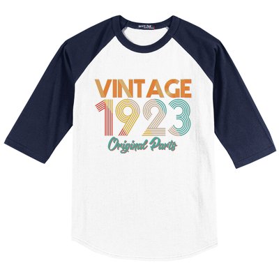 Vintage 1923 Original Parts 100th Birthday Baseball Sleeve Shirt