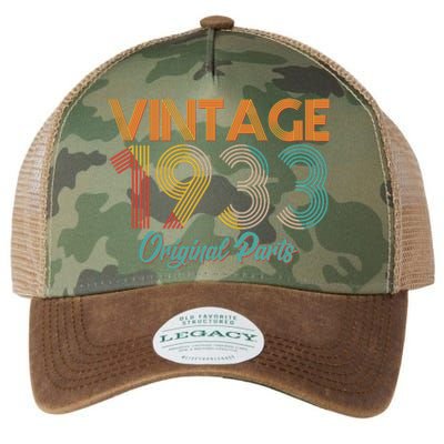 Vintage 1933 Original Parts 90th Birthday Legacy Tie Dye Trucker Hat