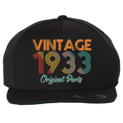 Vintage 1933 Original Parts 90th Birthday Wool Snapback Cap