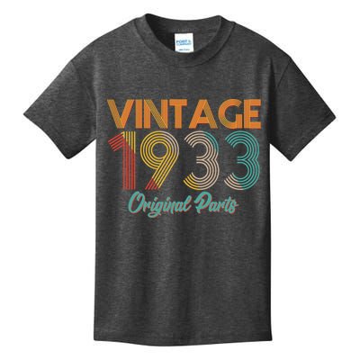 Vintage 1933 Original Parts 90th Birthday Kids T-Shirt