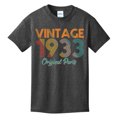 Vintage 1933 Original Parts 90th Birthday Kids T-Shirt