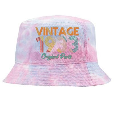 Vintage 1933 Original Parts 90th Birthday Tie-Dyed Bucket Hat