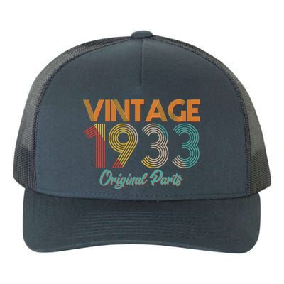 Vintage 1933 Original Parts 90th Birthday Yupoong Adult 5-Panel Trucker Hat