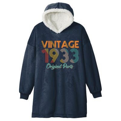 Vintage 1933 Original Parts 90th Birthday Hooded Wearable Blanket