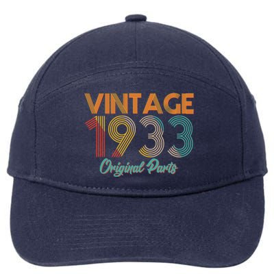 Vintage 1933 Original Parts 90th Birthday 7-Panel Snapback Hat