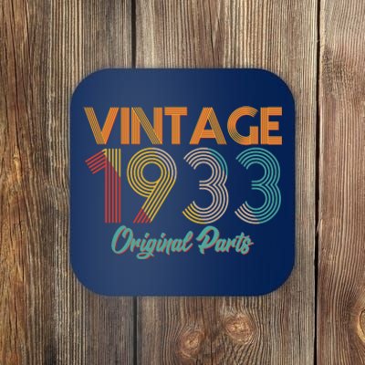 Vintage 1933 Original Parts 90th Birthday Coaster