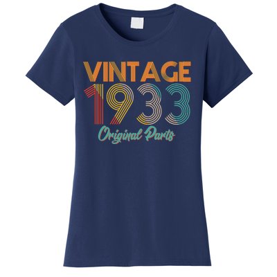 Vintage 1933 Original Parts 90th Birthday Women's T-Shirt