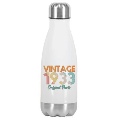 Vintage 1933 Original Parts 90th Birthday Stainless Steel Insulated Water Bottle