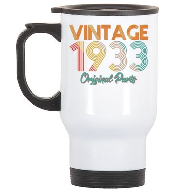 Vintage 1933 Original Parts 90th Birthday Stainless Steel Travel Mug