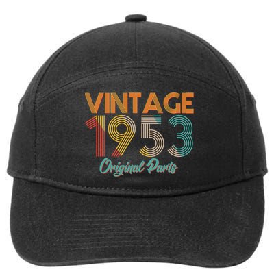 Vintage 1953 Original Parts 70th Birthday 7-Panel Snapback Hat