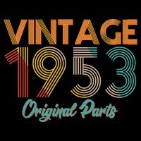 Vintage 1953 Original Parts 70th Birthday Flatbill Hat