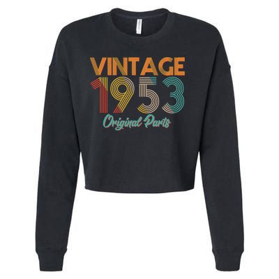 Vintage 1953 Original Parts 70th Birthday Cropped Pullover Crew