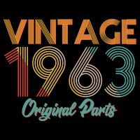 Vintage 1963 Original Parts 60th Birthday 7-Panel Snapback Hat