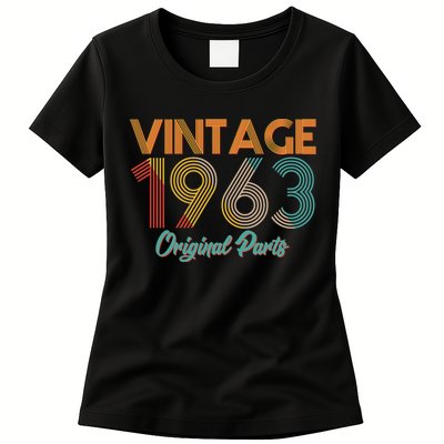 Vintage 1963 Original Parts 60th Birthday Womens T-Shirt