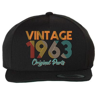 Vintage 1963 Original Parts 60th Birthday Wool Snapback Cap