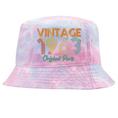 Vintage 1963 Original Parts 60th Birthday Tie-Dyed Bucket Hat