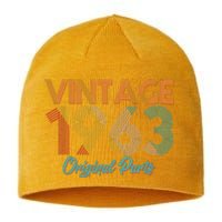 Vintage 1963 Original Parts 60th Birthday Sustainable Beanie