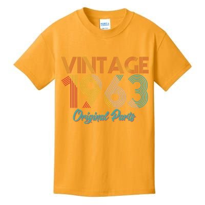 Vintage 1963 Original Parts 60th Birthday Kids T-Shirt