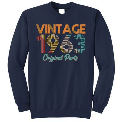 Vintage 1963 Original Parts 60th Birthday Tall Sweatshirt