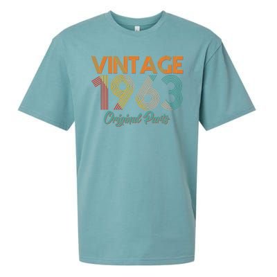 Vintage 1963 Original Parts 60th Birthday Sueded Cloud Jersey T-Shirt