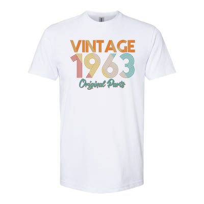 Vintage 1963 Original Parts 60th Birthday Softstyle CVC T-Shirt