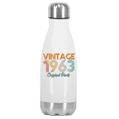 Vintage 1963 Original Parts 60th Birthday Stainless Steel Insulated Water Bottle