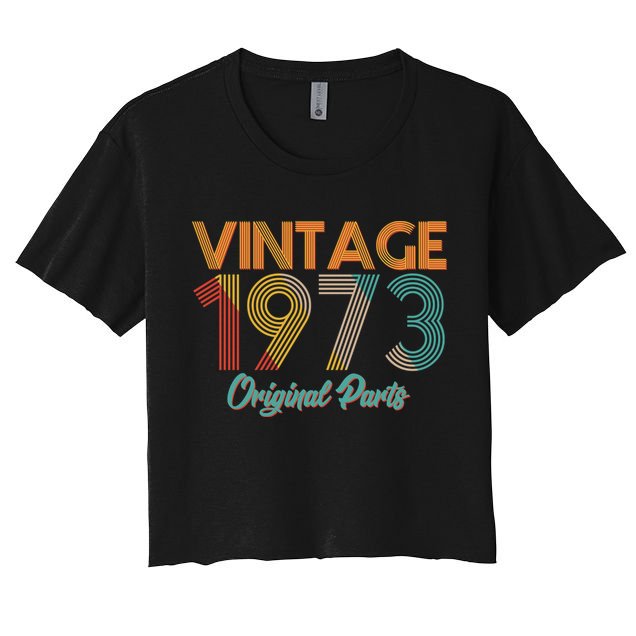 Vintage 1973 Original Parts 50th Birthday Crop Top