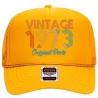 Vintage 1973 Original Parts 50th Birthday High Crown Mesh Back Trucker Hat