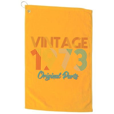 Vintage 1973 Original Parts 50th Birthday Golf Towel