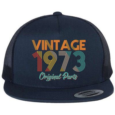 Vintage 1973 Original Parts 50th Birthday Flat Bill Trucker Hat